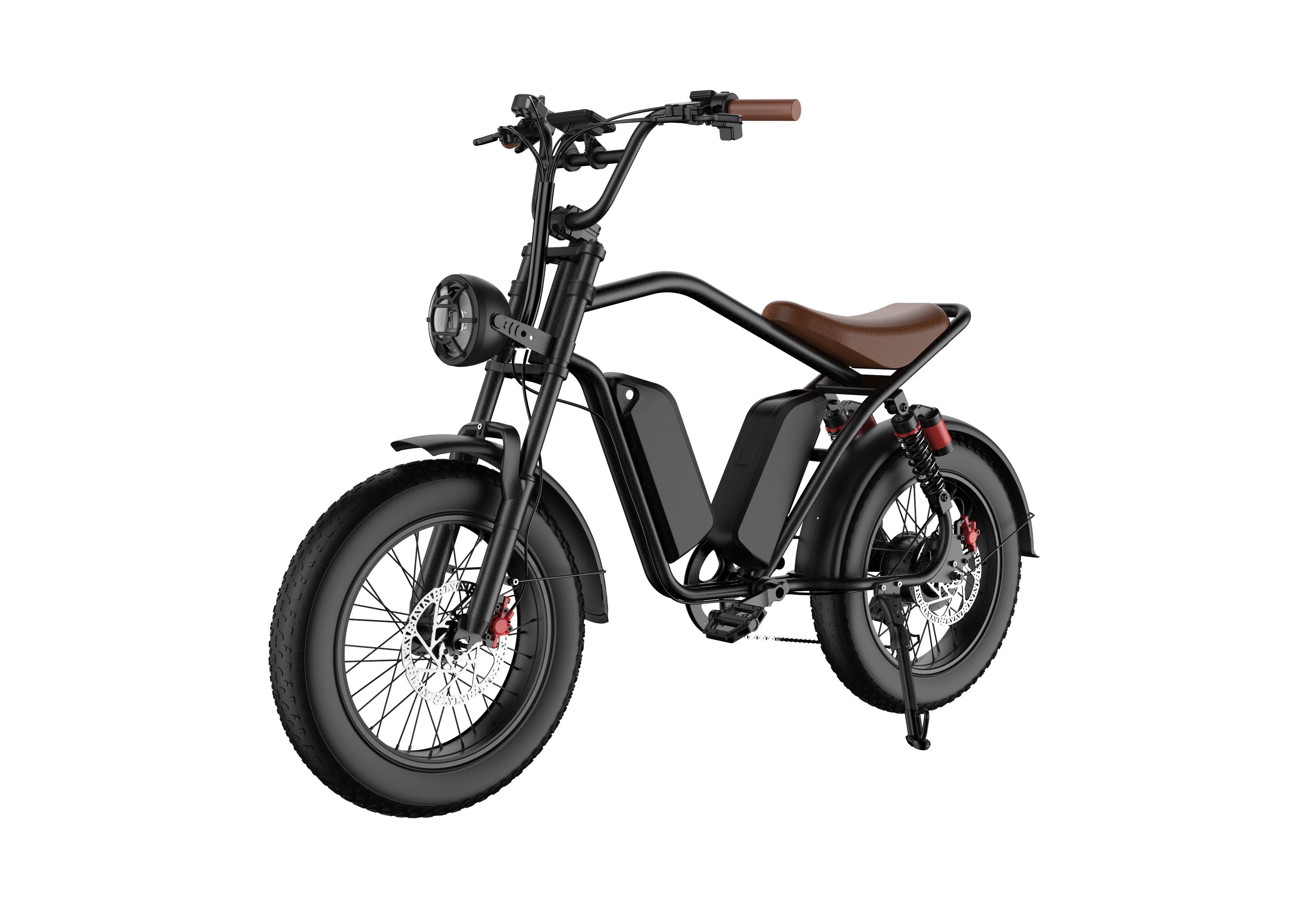 Bicicleta elétrica retrô Laifook U13, dupla bateria, longa autonomia