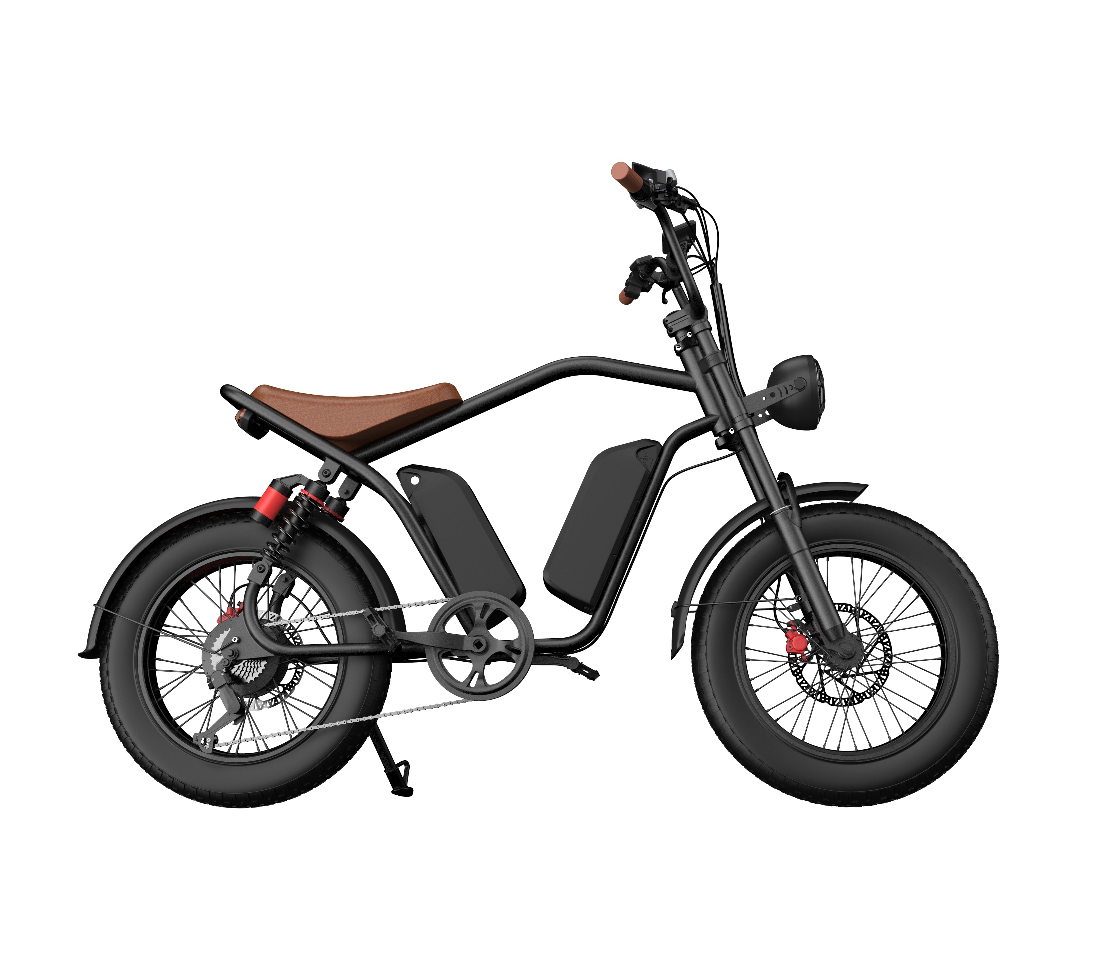 Bicicleta elétrica retrô Laifook U13, dupla bateria, longa autonomia