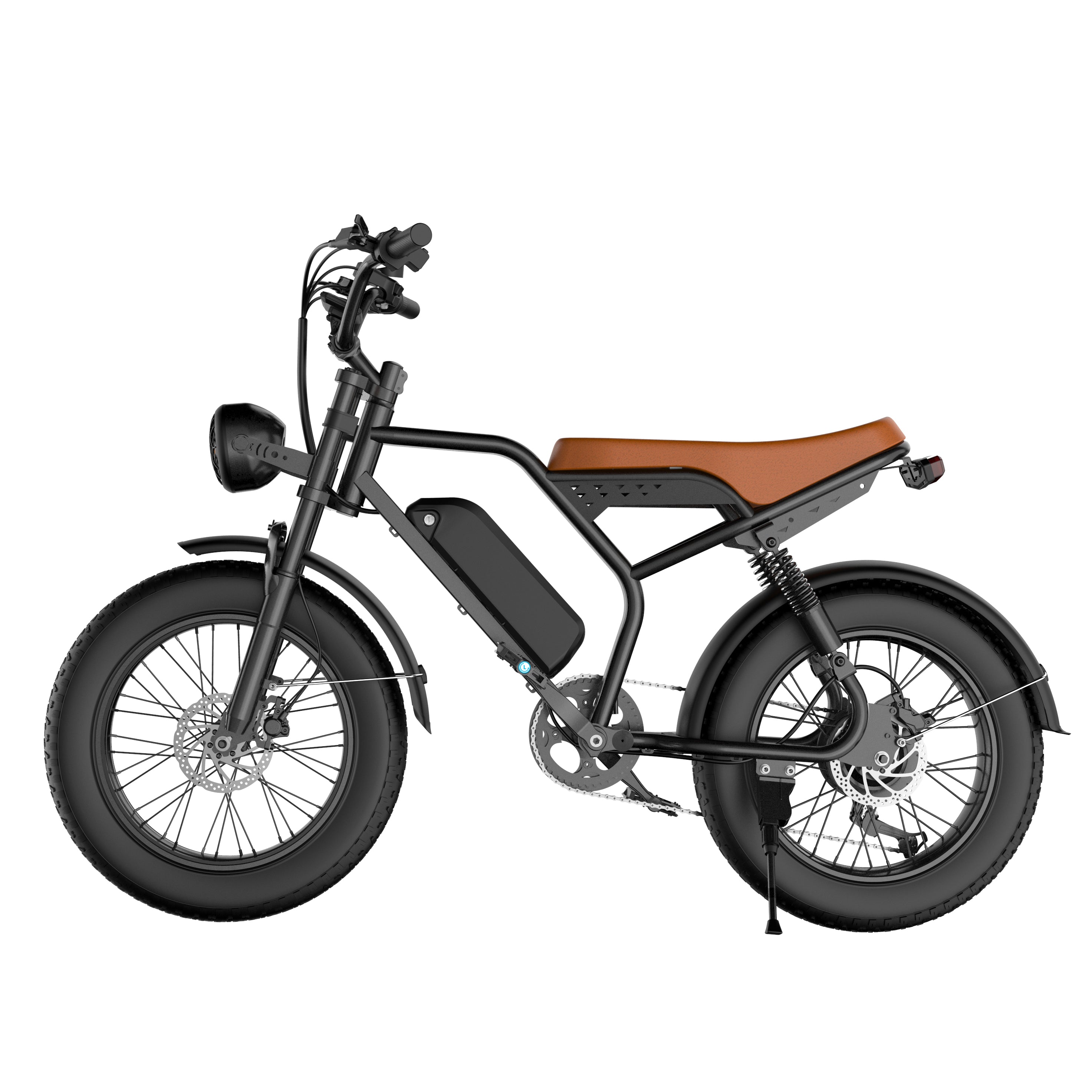 Laifook Bicicleta Elétrica U11 com Pneus Largos e Alta Autonomia